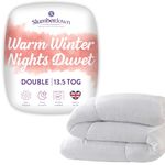 Slumberdown Warm Winter Nights Double Duvet - 13.5 Tog Extra Warm & Thick Quilt Ideal for Cold Chilly Nights - Cosy & Toasty, Soft Touch Cover, Hypoallergenic, Washable (200cm x 200cm)