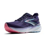 Brooks Women’s Glycerin GTS 22 Supportive Running Shoe, Blue Ribbon/Peacoat/Dianthus, 7.5 X-Wide