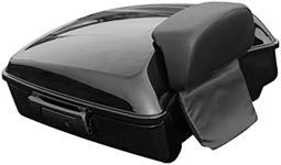 XFMT-moto-part 10.7" Chopped Tour Pack Black Latches Trunk W/Razor Backrest Pad For Harley Touring Tour Pak 2014-2023