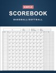 Baseball/Softball Scorebook: Simple Baseball/Softball Scorekeeper Book - Baseball/Softball Score Sheet - 100 Games 12 Players - Large Print - (8.5" x 11" Inches)