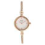 Titan Raga Quartz Analog White Dial Metal Strap Watch for Women-NS2586WM01