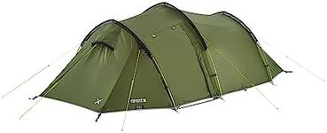 OEX Coyote III Tent for 3 People with Porch and Separate Bedroom, 3 Man, Compact, Lightweight, Tunnel, Easy to Pitch, Backpacking, Festivals, Weekend Trips, Wild Camping, Hiking, 5000mm HH, Green