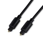 KUNOVA (TM) 6FT Digital Optical Audio Cable Toslink Cable Fiber Optic Male to Male Cord for Home Theater, Sound Bar, TV, PS4, Xbox, PlayStation & More OD 4MM