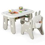 Costzon Kids Table and Chair Set, G