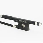 NEW 4/4 Black Carbon Fiber VIOLIN BOW Graphite Carbon STRAIGHT and Good Balance!