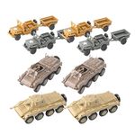 Badiman 8 PCS Simulated Armoured Tank :72 4D Playset Gift