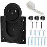 Flintronic Dartboard Bracket Hanging Dartboards, Sturdy Dartboard Mounting Stand Kit for Targets, Archery Games, Dartboards Device, Includes Screws and Stabilisers Dart Board - Easy Install, Black