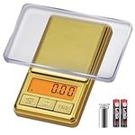 UNIWEIGH Digital Pocket Scale 300g/0.01g Hign Precision,Mini Gram Scales for Food/Reloading/Powders/Coffee/Jewelry Scale,Small Kitchen Scales with Backlit LCD,Tare Function,6 Units and Batteries