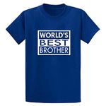 TheYaYaCafe Yaya Cafe� Birthday Rakhi Kids Brother Boys T-Shirt World's Best Brother Cotton - Blue - 14-16 Years