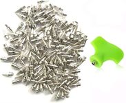 Augsun 110 Pieces 1/2 Inch Stainless Steel Track and Cross Country Spikes with Spike Wrench