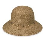 Wallaroo Hat Company Women's Naomi Sun Hat - UPF 50+, Packable, Modern Style, Designed in Australia, Mixed Brown