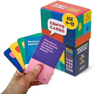 Bright Littles Conversation Cards - Family Bonding & Development Edition: Engage Kids & Parents in Mindful Discussion - Interactive Deck for Group, Table Topics & Game - Connect, Talk, and Grow