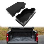 Bed Rail Stake Pocket Covers - Compatible with 2019-2023 GMC Sierra 1500/Chevy Silverado 1500 & 2020-2023 Silverado/Sierra 2500/3500HD, Rear Truck Covers Stake Holes Cap Plugs (Set of 2)