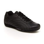 Goodyear Mens Ori Racer Sneaker – Low-Top Sneakers, PU Leather & Mesh Lining, Black/Black, 5.5 UK