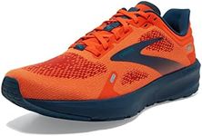Brooks Men’s Launch 9 Neutral Running Shoe - Flame/Titan/Crystal Teal - 12