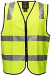 Prime Mover unisex Day Night Safety Vest with Tape, Yellow, 4X-Large