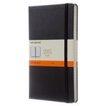 Moleskine QP060 Notebook, Classic Notebook, Hard Cover, Ruled, Large Size, 5.1 x 8.3 inches (13 x 21 cm), Black