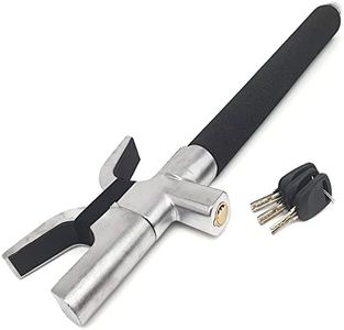 KRASER WA839B Steering Wheel Lock, High Security, Chosen Best Value for Money Car Anti-Theft Devic, Heavy Duty Double Hook Bar Lock, Universal Anti Theft Lock for Car, Truck, Van, Camper, Golf Cart