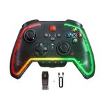 Wireless Controller, BIGBIG WON Rainbow 2 Pro PC Controllers 6-axis Gyro Sensor, Hall Effect Trigger, ALPS Joystick, Custom Button, 3.5mm Audio Gamepad for PC Windows/Android/iOS/Switch Controllers