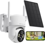 Security Cameras Wireless Outdoor WiFi, Outdoor Security Cameras with Home Security System, Video Camera Surveillance with PTZ, PIR Sensor, 2K HD Color Night Vision, 2-Way Talk, IP66 Waterproof