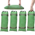 4 Pack Flood Control Barrier Sandbags,Thickened Canvas, Reusable, With Buckle Handles, Velcro, Suitable For Use At Doorways, Garages, And Basements For Flood Weighting (4)