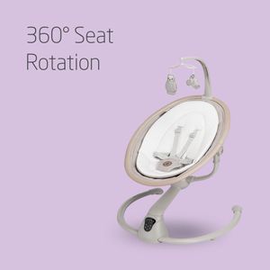 Maxi-Cosi Cassia Electric Baby Swing Chair – 360° Rotation, 12 Melodies, Classic Beige