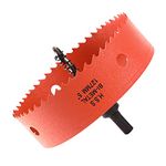 Dribotway 127mm 5'' Hole Saw, Bi-Metal Hole Saw Drill Bit High Speed Steel, Cutting Circular Holes, for Wood and Metal, Can Easily Drill Wood, Plastic, Plywood, Thin Metal