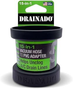 DRAINADO unclog A/C Drain Lines with This 15-in-1 Vacuum Hose to PVC Pipe Adapter