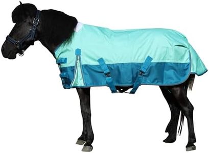 LEAFOREST 1200 Denier Waterproof Mini Shetland Rug Pony Rug Foal Rug Turnout Rug (no Filling) Green 48IN
