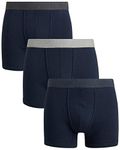 Lucky Brand Men's Super Soft Boxer Briefs (3 Pack), Mood Indigo Blue, X-Large