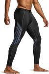 TSLA Men's Compression Pants, Cool Dry Athletic Workout Running Tights Leggings with Pocket/Non-Pocket, X-Vent MUP89-BLK 2X-Large