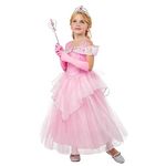 Bristol Novelty 3016303-4000 Pink Princess Costume, Girls, Solid, Blue, 3-4 Years