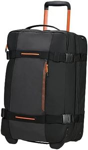 American Tourister Urban Track Travel Bag S with 2 Wheels, 55 cm, 55 L, Black (Black/Orange), Black (Black/Orange), S (55 cm - 55 L), Travel Bags, Black (Black/Orange), S (55 cm - 55 L), Travel Bags