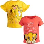 Disney Lion King Simba Nala Toddler Girls 2 Pack Graphic T-Shirts 3T