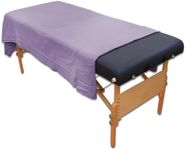 Body Linen Flannel Flat Massage Table Sheet - Dahlia Purple - 61x100 inches - 100% Cotton