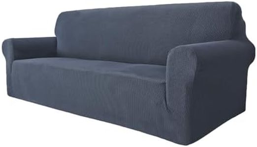 GRIFEMA GH1003-1, Funda Sofa Ajustables 3 Plazas, Fundas Sofa Elasticas con Reposabrazos, Proteger el Sofá de Manchas de Niños y Pelos de Mascotas, Lavable
