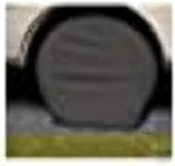 Adco 3977 Black Single Axle Ultra Tyre Gard Tire Wheel Cover 40-42" set of 2