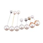 Kofati 7PCS Artificial Pearl Brooch Pins, Sweater Shawl Clips Pearls Brooch Safety Pins for Girls Women Dresses Clothing Decoration Accessories