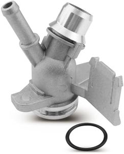 JUWEVAZU Aluminum 06H121132H Cooling Flange Fit for Audi A4 A5 A6 Q6, Replace 06H121132E Engine Coolant Part