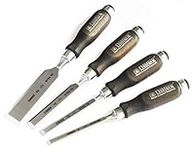 Narex Bevel Edge Chisel with Wooden Stained Handles, 4 pcs