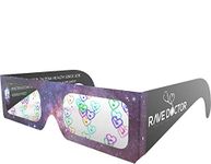 Heart Diffraction Glasses, Rave Glasses, Paper Refraction Glasses (50 Set)