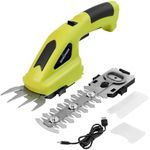 DEWINNER Cordless Hedge Trimmer & Grass Shear, 2 IN 1 Hedge Trimmers with 2 Interchangeable Blades, Electric Grass Trimmer for Gardening, Cutting, Trimming, Shearing, Pruning