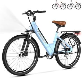 Cybervelo 1000 Peak Electric Bike for Adults,up 80 Miles Removable Battery Ebike, 26" Electric Mountain E Bike with 7-Speed,Adult Electric Bicycles for Commute Beach Snow