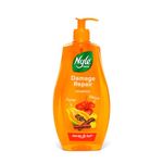 Nyle Naturals Damage Repair Shampoo 800 ml | Hair Repairing Shampoo with Papaya, Hibiscus, & Shikakai | pH Balanced & Paraben Free Gentle & Soft Shampoo For Women & Men