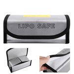 Lipo Battery Safe Bag Fireproof Storage Protecting Battery Charger Guarding in Case of an Accidental Fire. size: 18.5 * 7.5 * 6cm