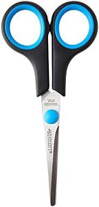 Westcott 5 inch Easy Grip Left Handed Soft Grip Scissor - Black/Blue - black-blue