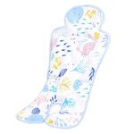 Nicoone Baby Pushchair Seat Liners,Universal Baby Car Seat Cooler Mat Summer Soft Breathable Cooling Pad Cushion for Stroller High Chair