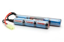 Tenergy 8.4V Airsoft Battery 1600mAh NiMH Nunchuck Battery w/Mini Tamiya Connector High Discharge Rate Stick Shape Butterfly Battery for Airsoft Gun M4 Rifles