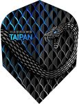 Harrows Taipan | 100 Micron Dart Flights, 5 Sets of 3 Flights, Standard No. 6, Aqua Blue