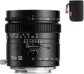 TTartisan 50mm F1.4 Tilt-Shift Lens, Compatible with Full-Frame Sony E-Mount Mirrorless Cameras Alpha a7 a7II a7III a7R a7RII a7RIII a7RIV a7S a7SII a9 a7C